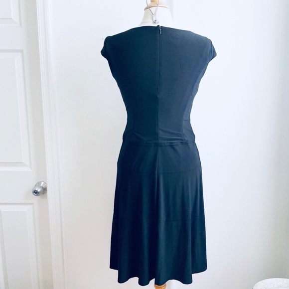 Anne Klein Women's Fit & Flare Black Dress Size 4 Small Office/Career/Work/Party - Picture 6 of 12